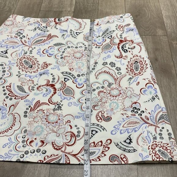 Womens NWOT Ann Taylor Factory Paisley Floral‎ Boho Pencil Skirt - Picture 3 of 7